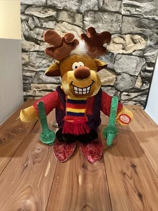 DANDEE FANCY MOOSE ON SKIS Animated - Picture 1 of 10