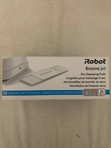 iRobot Brava Jet Dry Mopping Pads 10 Count BRAND NEW SEALED BOX FREE SHIPPING - Picture 1 of 3