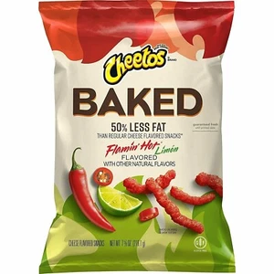 Cheetos Crujiente Crujiente FLAMIN' LIMÓN CALIENTE Queso Chips 7,62 oz 1 bolsa - Imagen 1 de 5