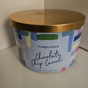 Yankee Candle Chocolate Chip Cannoli Made With Essential Oils 3 Wick 18oz. - Picture 1 of 5
