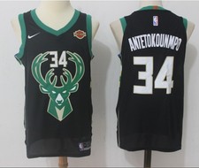 MILWAUKEE BUCKS GIANNIS ANTETOKOUNMPO 34 CANOTTA BASKET JERSEY NBA S/M/L/XL/XXL