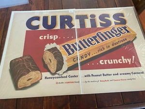 Vintage 1949 Curtis Candy Giant Butterfinger Candy Bar ad - Picture 1 of 1