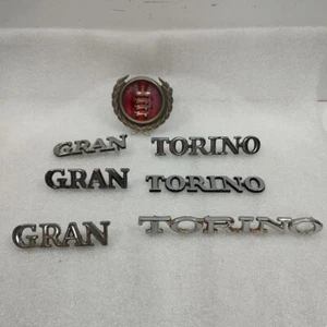 Gran Torino Emblem Badge Lot (7) OEM Original Parts Used Ford - Picture 1 of 17