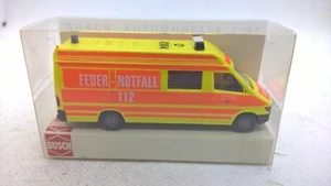 Busch 47827 Mercedes Sprinter amarillo rojo brillante FUEGO EMERGENCIA Düsseldorf embalaje original (XB) - Imagen 1 de 4