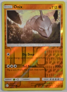 Onix - 105/236 Sonne & Mond: Kosmische Finsternis Pokemon Reverse Holo Foil NM - Bild 1 von 3