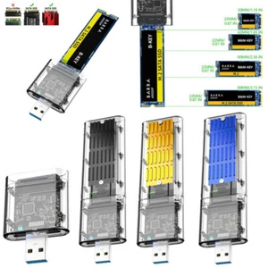 M.2 to USB 3.0 SSD Enclosure Case Converter Adapter for NGFF SSD 2242 2260 2280 - Afbeelding 1 van 25