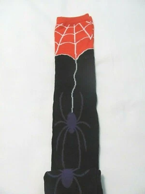 NUEVO CON ETIQUETAS TALLA 9-11 (TALLA CALCETÍN) MUJER CALCETINES HASTA LA RODILLA ~~ ARAÑA Y WEB Foto 1 de 4