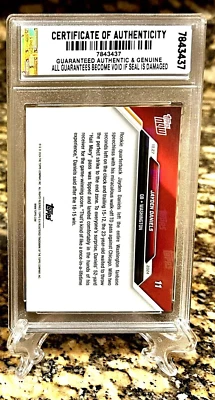 JAYDEN DANIELS 1st Playoff Win 2024 TOPPS Now GRADED GEMMT 10 ROOKIE #22 - Image 1 of 4