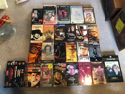 29 Clint Eastwood Vintage VHS Video movies collection Bundle Classic Western - Image 1 of 4
