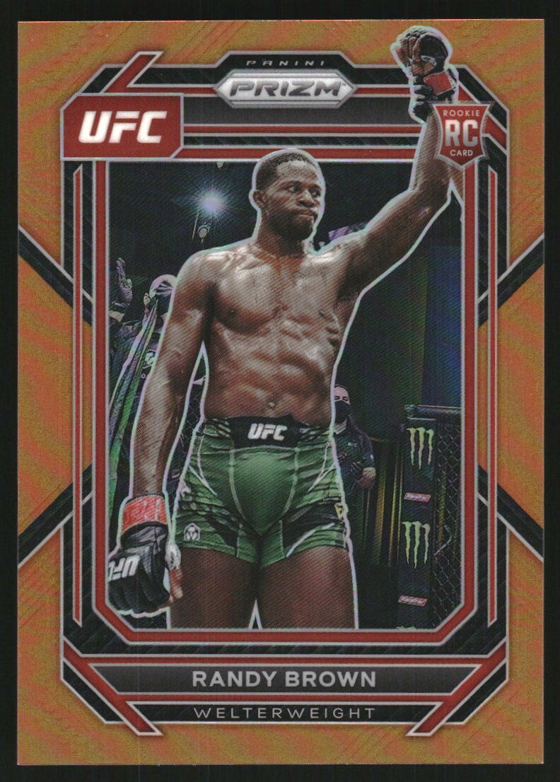 2023 Panini Prizm UFC Prizms Orange #106 Randy Brown /99
