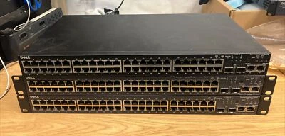 (Lot of 3) Dell PowerConnect 3448 10/100Mbps 48-PORT Network Switch W/ ears~ - Image 1 of 4