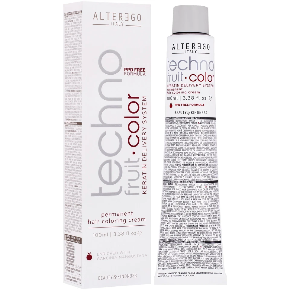 Alter Ego Technofruit Color Keratin-Haarfärbemittel für dauerhafte Färbung 100ml