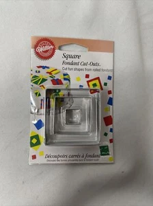 Wilton 3 piece Graduating Square Fondant Cutters New In Pack - Picture 1 of 2