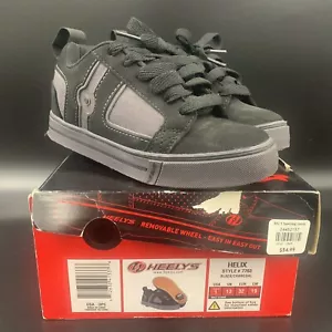 HEELY’S Helix Black Charcoal Skate Shoes YTH Size 1 #7763. - Picture 1 of 10
