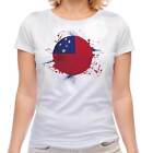Samoa Fu&#223;ball Damen T-Shirt Geschenk Weltmeisterschaft Sport