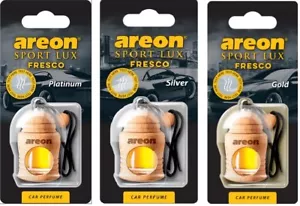 AREON Fresco, Deodorante Auto/Casa, Confezione Assortita da 3 -Platino, Argento, Oro - Foto 1 di 5