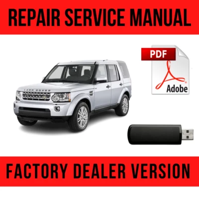 Land Rover Discovery 4 LR4 2009-2016 Factory Repair Manual USB