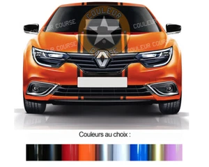 Triple Bande Racing Stripes Vinyl Decal for Renault Megane 4 2015 2019 BD801-14* - Foto 1 di 4