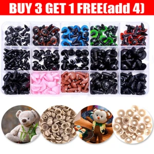 560X Safety Noses Eyes and Washers For Soft Toys Teddy Bear Doll Making Craft UK - Picture 1 of 13