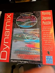 Moving Lenticular Jigsaw Puzzle Dynamix Blue Opal Special Edition Super Highway - Picture 1 of 2
