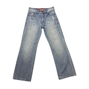 unionbay boys youth sz 8 jeans boot cut distressed - Picture 1 of 8