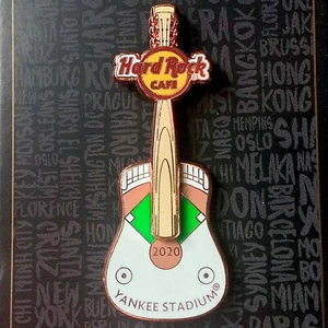 Pin de guitarra Hard Rock Cafe Yankee Stadium Nueva York 3D día de apertura bate de béisbol MLB - Imagen 1 de 2