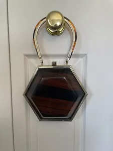 Borsa a mano vintage tirolese NY lucite - Foto 1 di 8