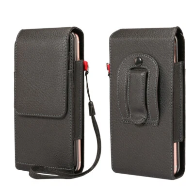 Black  Protective Vertical Phone Case with Belt Clip For Galaxy S21+ Plus - Image 1 of 4