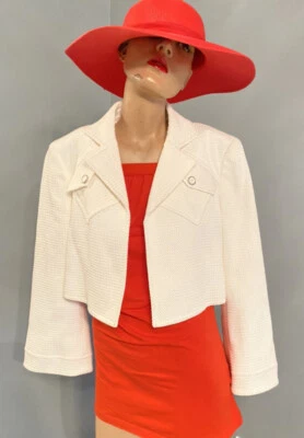 Ellen Tracy Exclusively for Neiman Marcus Blazer Viscoze Blend Women Size 8 - Imagem 1 de 4