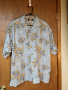 Metro One Men's Hawaiian Short Sleeved Button Front Pocketed Shirt-Size XL - Picture 1 of 7