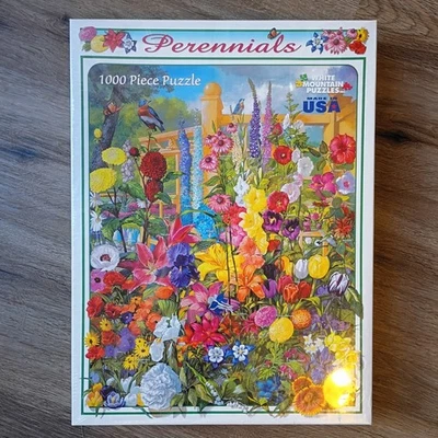 White Mountain Puzzles Perennials 1000 Ps Jigsaw Puzzle NEW X Large Pieces - Image 1 of 4