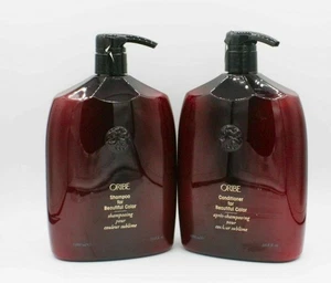Oribe Shampoo and Conditioner for Beautiful Color 33.8oz/1 Liter Duo NFR W/PUMPS - Picture 1 of 1