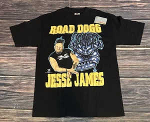1999 WWF Road Dog Jesse James Shirt Black Medium Vintage Attitude Era WWE - Bild 1 von 12