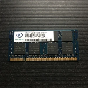 Nanya 1GB 2Rx8 PC2-5300S-555-12-F1.667 DDR2 SO-DIMM NT1GT64U8HB0BN-3C Laptop RAM - Picture 1 of 3