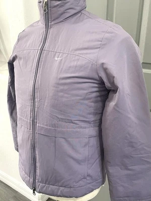 Nike purple padded windbreaker jacket - Size Small (S). - Image 1 of 4