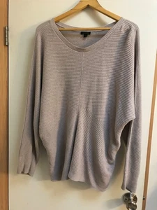 J.Jill Strickpullover mit U-Boot-Ausschnitt Gr. L beige Pullover Baumwollmischung Large - Bild 1 von 5