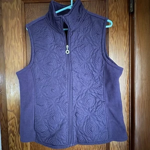 Cambridge Dry Goods Damen Steppweste Farbe Pflaume Lila Reißverschlusstaschen Größe XL - Bild 1 von 6
