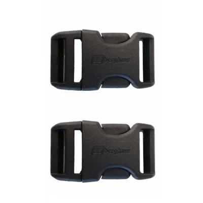 Berghaus Berg Buckle 25mm Steckschnalle 2er-Set Schwarz