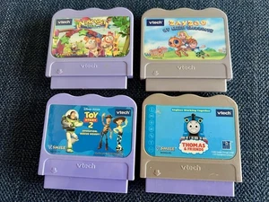 Vtech V.Smile Game Cartridges Lot Of 4 - Alphabet Park,Toy Story,Thomas Train, & - Picture 1 of 1