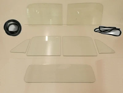 Vidrio 1951 1952 1953 Chevy GMC camioneta parabrisas ventilación puerta trasera sellos transparentes sin Foto 1 de 4