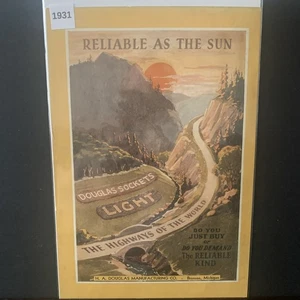 Vintage 1931 Douglas Sockets Light Reliable as The Sun Ad Advertisement - Picture 1 of 2