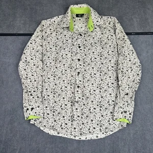 Camicia uomo Just Cavalli slim fit manica lunga floreale taglia M 16 - Foto 1 di 7