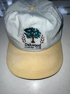 Sombrero de golf ajustable vintage Oakwood Country Club - Imagen 1 de 20
