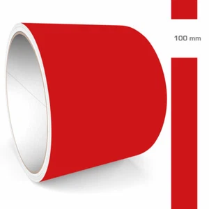 Zierstreifen 100mm 10 Meter Rot Matt RAL 3002 Auto Boot Motorrad Wohnmobil WoWa - Bild 1 von 5