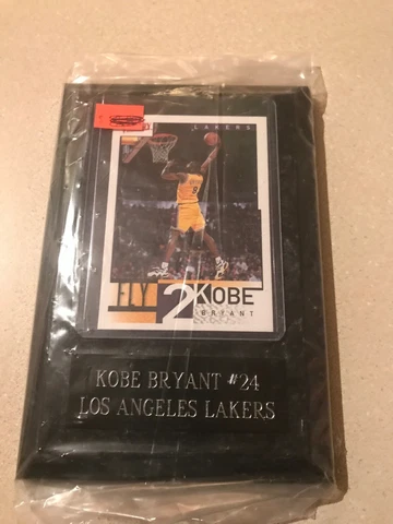 Kobe Bryant Los Angekes Lakers Small Plaque 4x6 With Card Cover