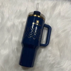 NWOT Stanley Deco Collection Quencher H2.0 FlowState Tumbler Nightfall 40 Oz. - Picture 1 of 9