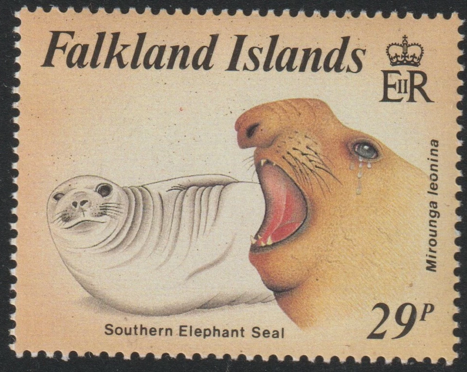 Falkland Island SC# 463 1987 - Seals - Southern Elephant - M-NH  Foto 1 de 1
