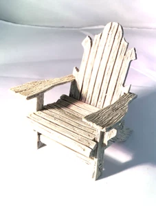 Raine Take a Seat By Raine Adirondack Whitewash C.1940 Chair Preowned - Picture 1 of 7