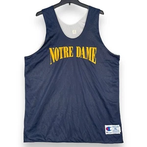 Vintage 90s Champion Notre Dame Fighting Irish Basketball Jersey Tank NWOT Sz XL - Picture 1 of 10