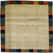 Contemporary Square Plush Gabbeh 7X7 Bordered Modern Oriental Rug Decor Carpet
